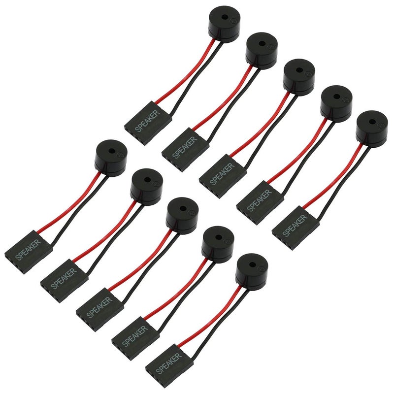 RuiLing 10-Pack Mini Plug Speaker 4 Pin Desktop Computer Case PC Motherboard DIY Internal Code Beep Alarm Buzzer - Image 1